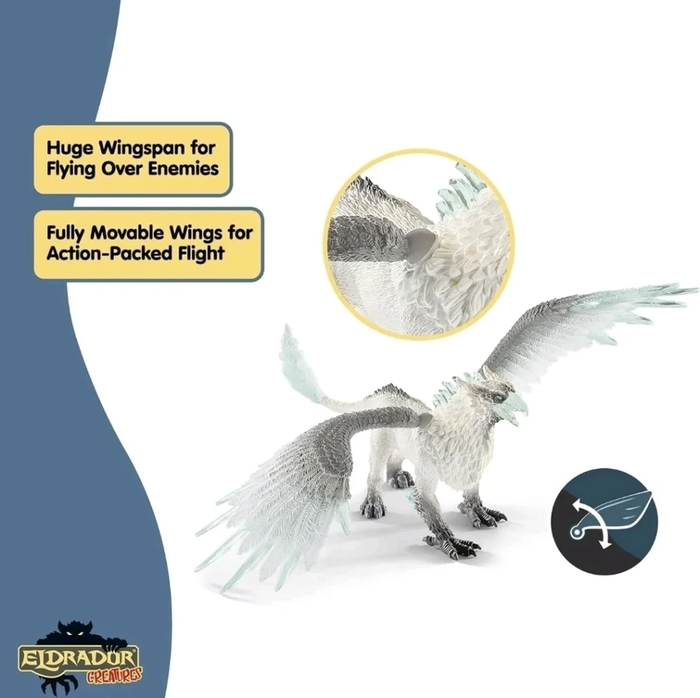 Schleich Eldrador Creatures Ice Griffin Figure #70143 - Like New! - Picture 11 of 13
